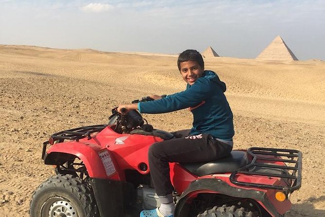 ATV Quad Bike Tour at Pyramids of Giza - Riding toward the pyramids instead of walking around them