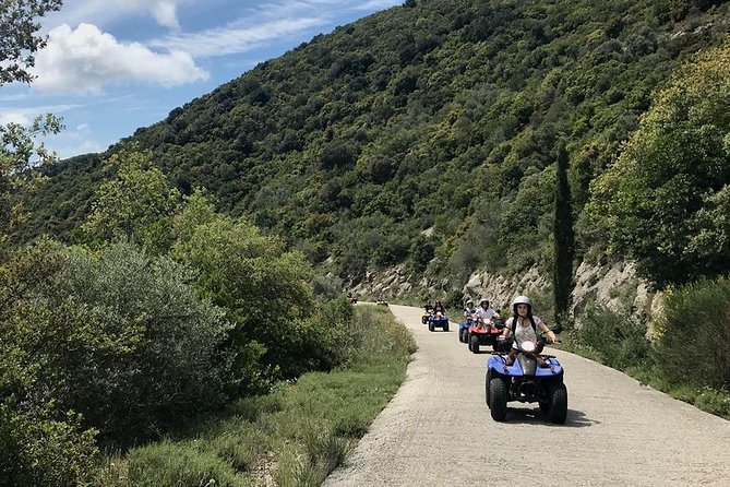 ATV Quad Guided Sightseeing/ Exploring Tour@The Pink Palace Corfu - Agios Ilias and the high view above Corfu