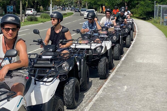 ATV Rentals in Nassau Bahamas - Picking up the ATV on Sands Road
