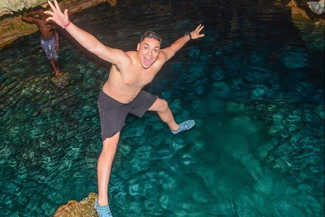 ATV through the cenote jungle, chocolate tasting AND coffee - The cenote-style cave is the cool-down