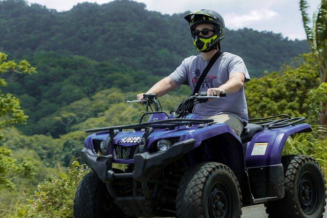ATV Tour in St Lucia - Getting comfortable on the automatic ATV