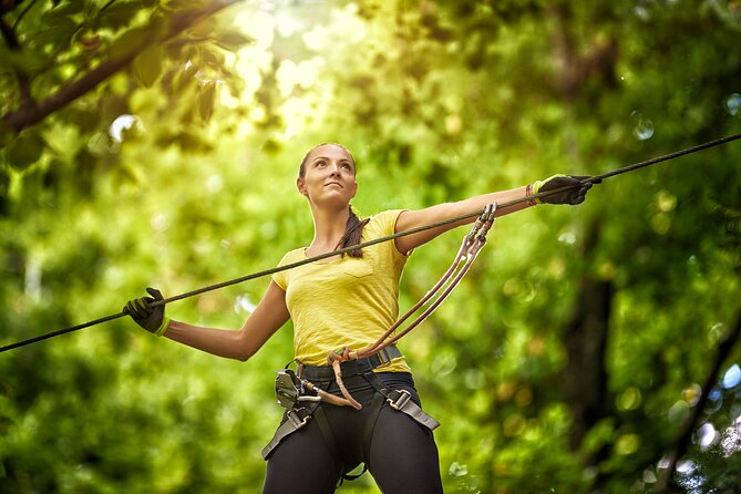 ATV & Zip Lines Single From Playa del Carmen - Flying above the jungle on the zipline circuit