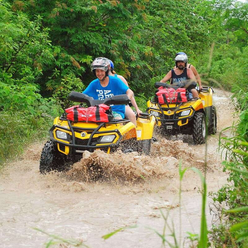 Atv , Zipline and cenote swim experience in the jungle! - A budget jungle day near Puerto Morelos