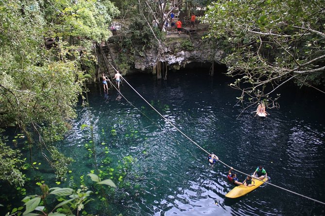 ATV, Ziplines and Cenote swim experience from Cancun or Riviera Maya - Cooling off in a clear cenote