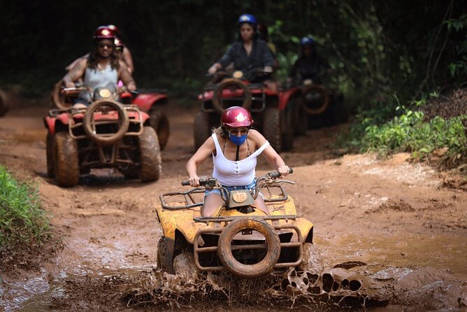 ATV, Ziplining & Cenote Tour, Transportation & Tequila Tasting - Five ziplines, three bridges, and a sixth line over the cenote