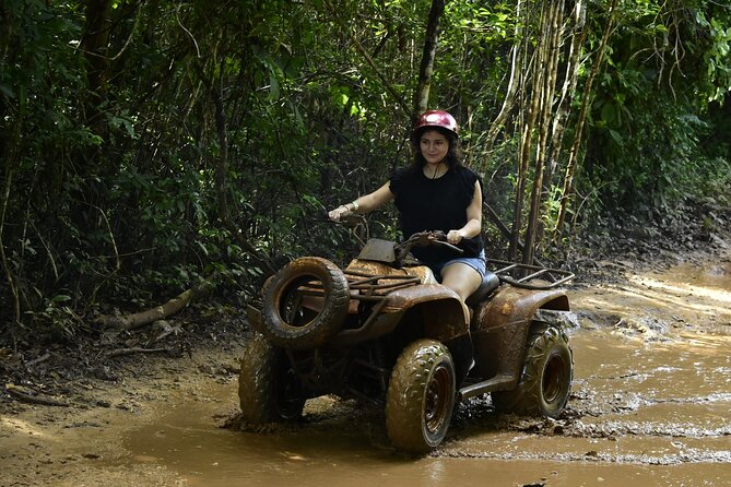 Atvs, Ziplines and Cenote from Cancun or Riviera Maya snack and water included - A quiet cenote after the action
