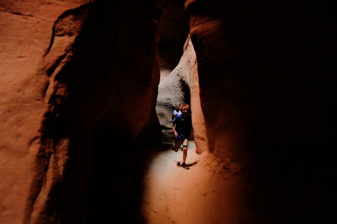 Award Winning UTV Slot Canyon Tour - Upper Red Cave, the first taste of narrow red rock