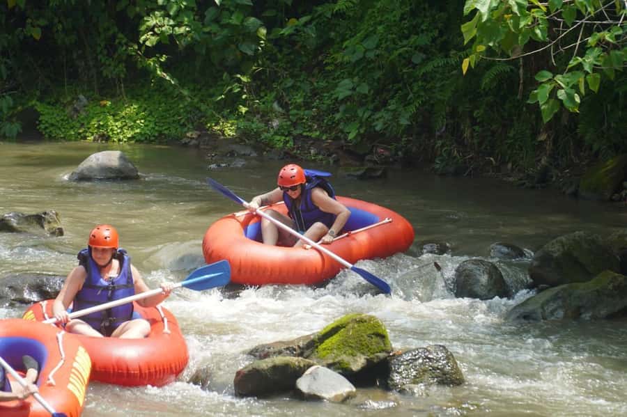 Bali : ATV and Tubing Adventure by Beji River Adventure - The change from quad bike to river tube