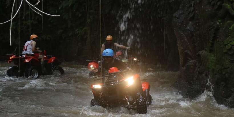 Bali: ATV Gorilla Cave, Ubud Monkey Forest, & Waterfall Tour - Gorilla Cave and the tropical route