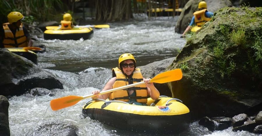 Bali: ATV Quad Bike, River Tubing Adventure All Inclusive - A 90-minute float on the Wos River