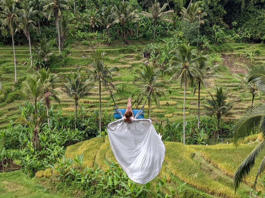 Bali: ATV Rafting Zipline Swing &Sky Bike in Ubud Rice Field - Skybike and the famous Bali swing
