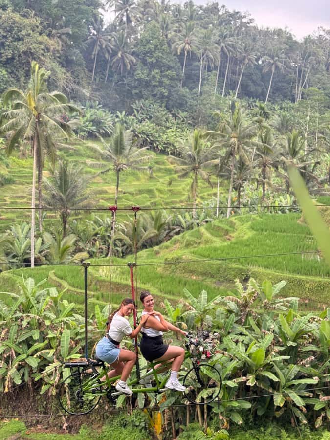 Bali: ATV Rafting Zipline Swing &Sky Bike in Ubud Rice Field - ATV riding on the Beji River route