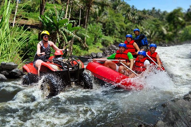 Bali ATV Ride and White Water Rafting - The steep walk into the river gorge