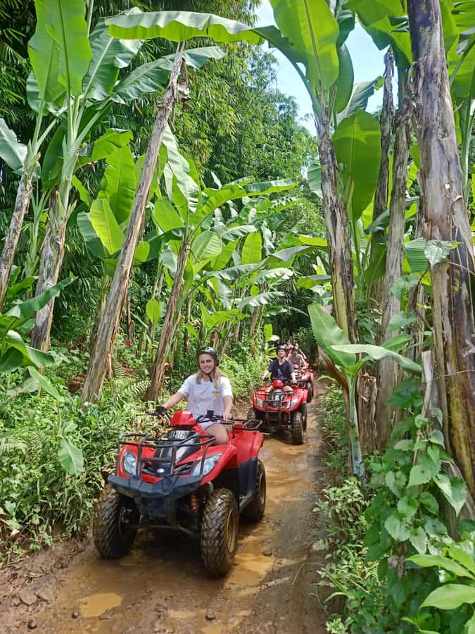 Bali: Gorilla Cave Quad Bike Tour & Cretya Infinity Pool - The safety briefing is part of the value