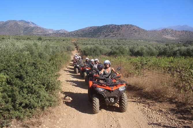 Bali Rethymno Panormo half day quad safari adventure - Quads, helmets, and the pace of the ride