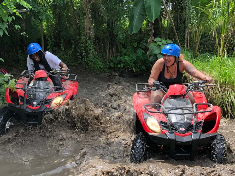 Bali: Ubud Gorilla Cave Track ATV & Waterfall Tour with Meal - What the ATV ride feels like in practice