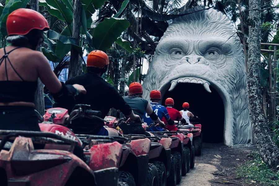 Bali: Ubud Gorilla Face ATV and Ayung Rafting Trip with Meal - Solo or tandem riding, and what the choice means