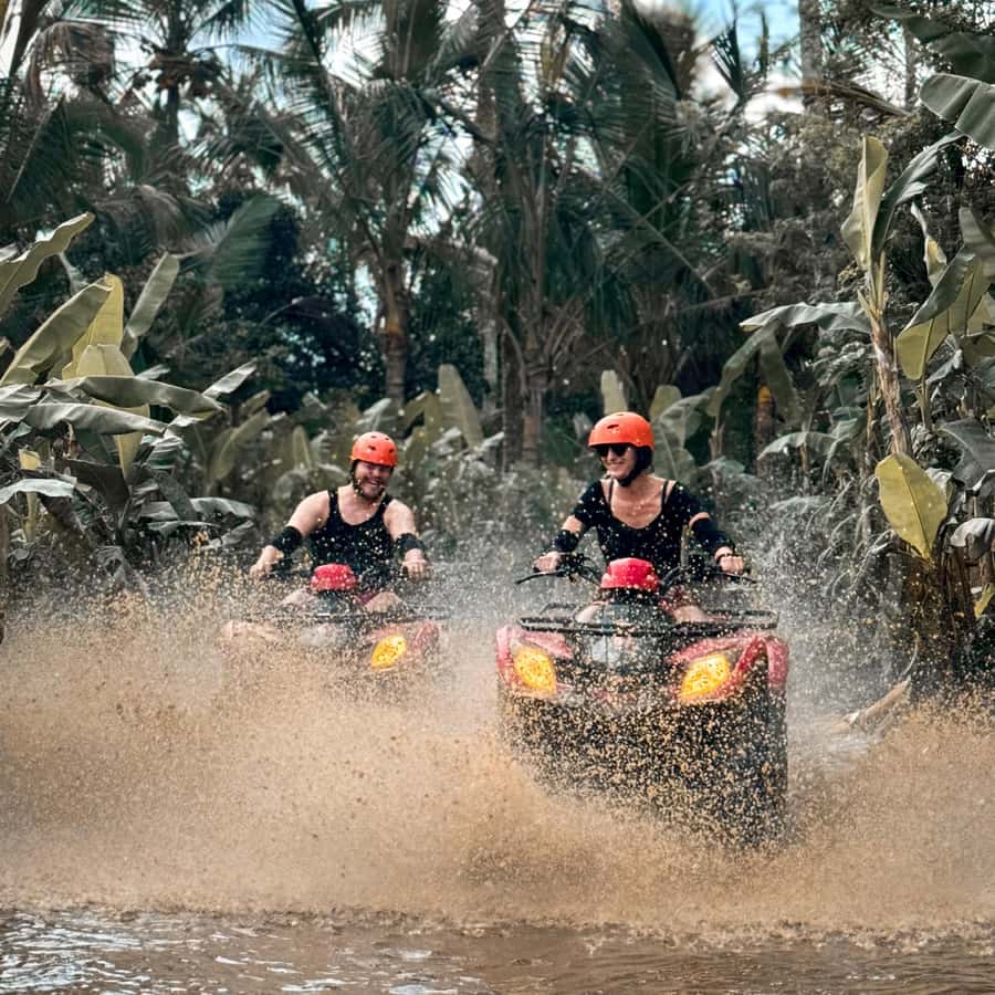 Bali: Ubud Gorilla Face ATV and Ayung Rafting Trip with Meal - The steep walk that many people underestimate