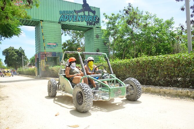 Bavaro Adventure Park Buggy Ride, Zipline Mega Splash, and Waterfall Pool - Six zip lines, a bridge, and the Mega Splash landing