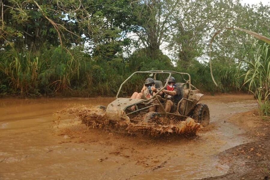 Bayahibe: ATV Buggy Adventure through Jungle & Caves - The main buggy route through fields and villages
