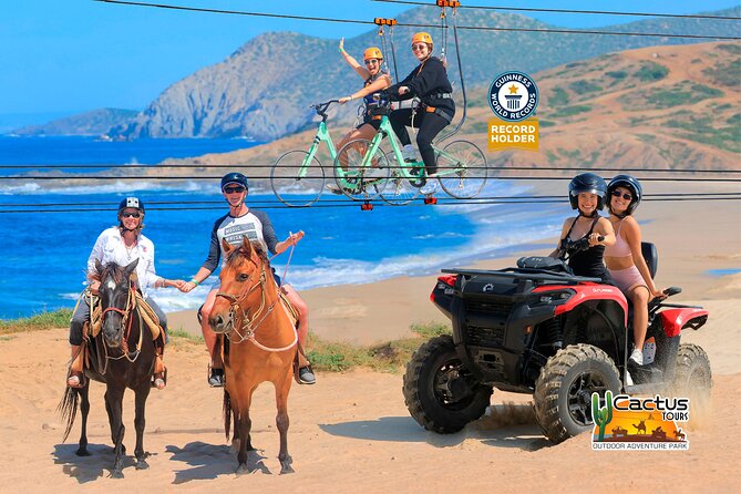 Beach ATV Adventure, Free Horseback Ride, and Sky Bike Experience - Three Cabo Adventures in About Three Hours