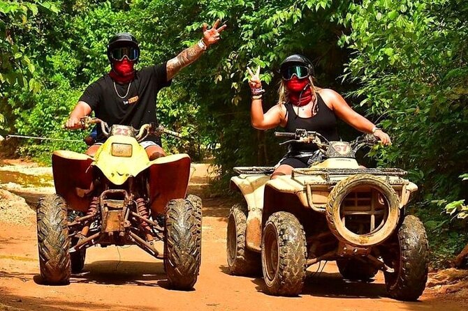 Best Adrenaline Rush in Cancun: ATV, Zip Lines, Cenote, Lunch! - The ATV circuit: mud, dust, and a shared machine