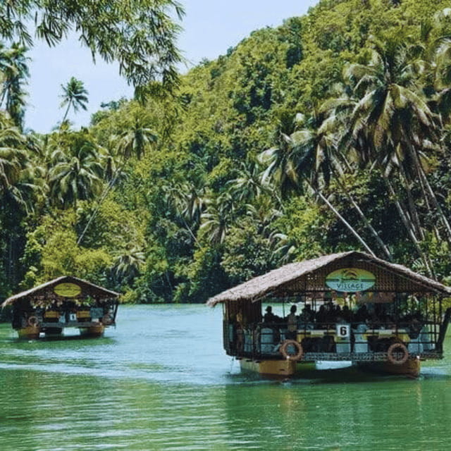 Bohol: Choco Tour + Loboc River Lunch Buffet + ATV Adventure - Loboc River lunch: pretty setting, mixed appeal