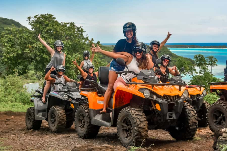 Bora Bora: Combo ATV & Jet Ski Day Trip with Polynesian BBQ - What the guides add to the ATV section