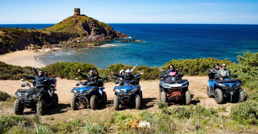 Bosa: Coast and Country Guided Quad Bike Tour - From Tresnuraghes to the first beach at Columbargia