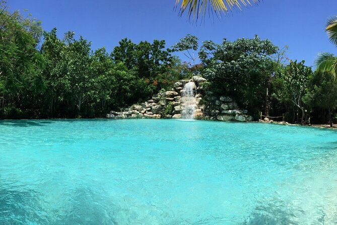 Buggy Adventure, Zipline Mega Splash and Waterfall Pool at Bavaro Adventure Park - Zipline Mega Splash and the waterfall pool