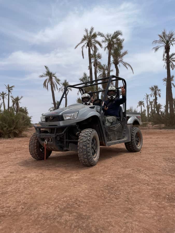 Buggy ride at the Palm Grove and Desert with swimming pool - From Marrakech streets to the Jbilat desert