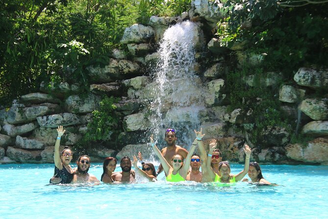 Buggy Ride, Cenote and Waterfall Pool at Bavaro Adventure Park - Blue Lagoon Cenote and the waterfall pool