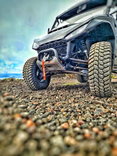 Buggy ride through the vineyards of Pico Island - Higher pastures and open volcanic views