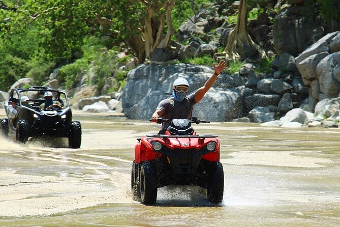 Cabo’s Best ATV Tour – Desert, Beach Ride & Tequila Tasting - Leaving Cabo for Playa Migrino