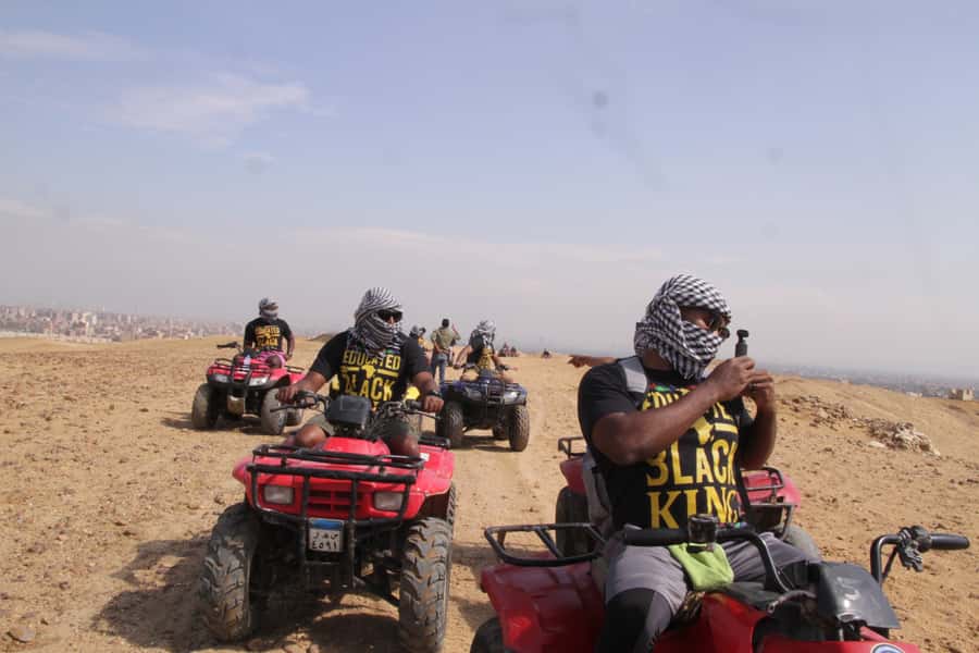Cairo: Giza Pyramids Tour with Quad Bike Safari & Camel Ride - From your Cairo hotel to the Giza Plateau