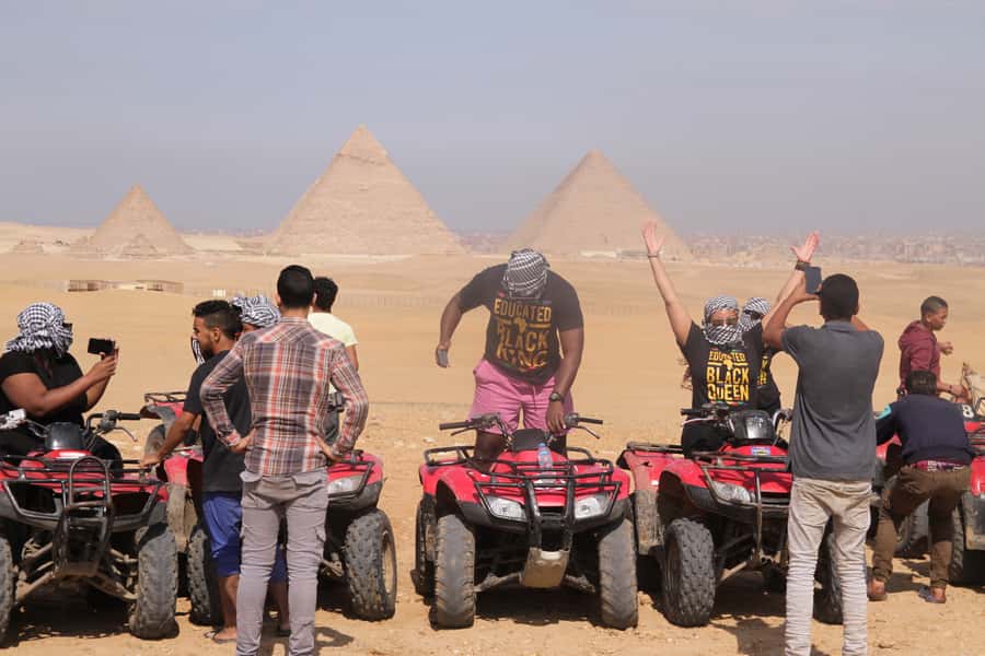 Cairo: Giza Pyramids Tour with Quad Bike Safari & Camel Ride - An hour on a camel with pyramid views