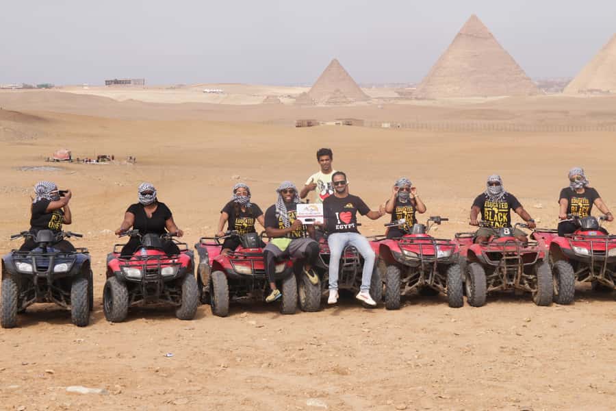 Cairo: Giza Pyramids Tour with Quad Bike Safari & Camel Ride - Guides, drivers, and the private format