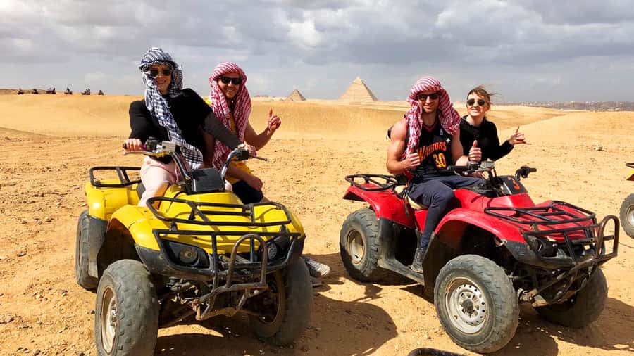 Cairo: Private Quad Bike Desert Tour with Pyramids & Sunset - Reaching the desert from Cairo or Giza