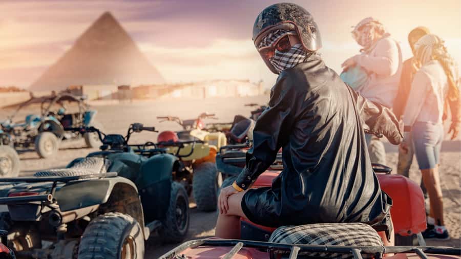 Cairo: Private Quad Bike Desert Tour with Pyramids & Sunset - Private transport, waiting time, and the real schedule