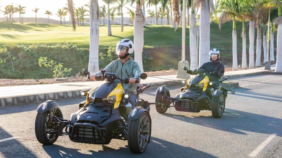 Can-am Ryker moto / buggy / quad Tour: Coast (Maspalomas) - Maspalomas to Arguineguín: getting into the rhythm