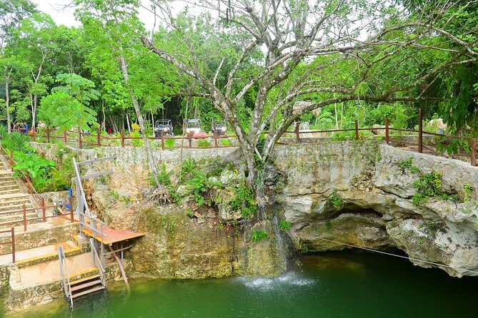 Cancun ATV Tour with Zipline, Cenote & Transportation - Three ziplines, with more action than scenery