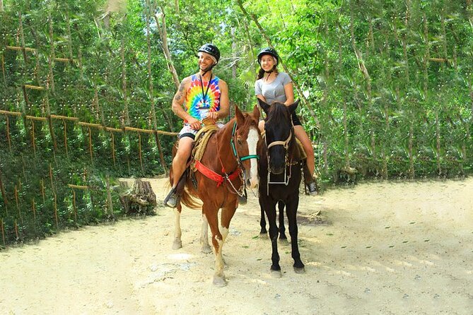 Cancun Horseback Riding, ATV, Ziplines, Cenote, Lunch and Drinks - Horseback riding through the jungle