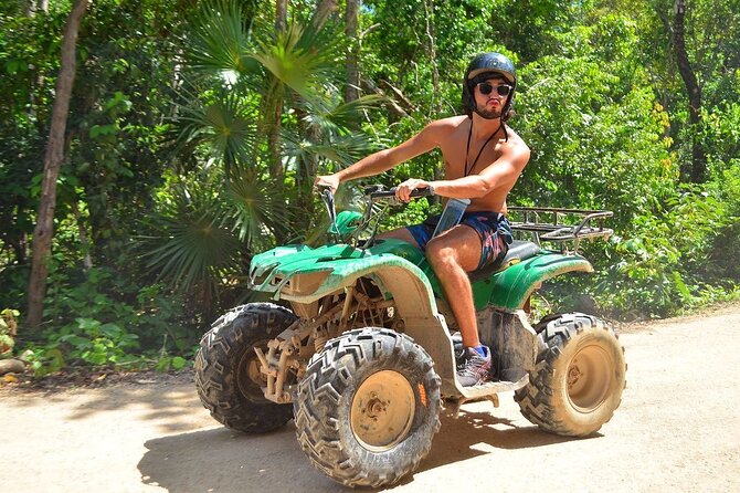 Cancun Jungle Escape: ATV's + Zip Lines + Cenote + Lunch - From Cancun hotel pickup to the jungle park