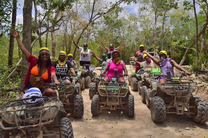 Cancun Jungle Escape: ATV's + Zip Lines + Cenote + Lunch - The cenote swim and a cool break from the heat
