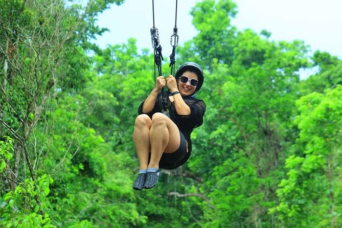 Cancun Mayan Pass: ATV, Cenote, Zipline, Transportation & Horses - Four ziplines and hanging bridges to start the day