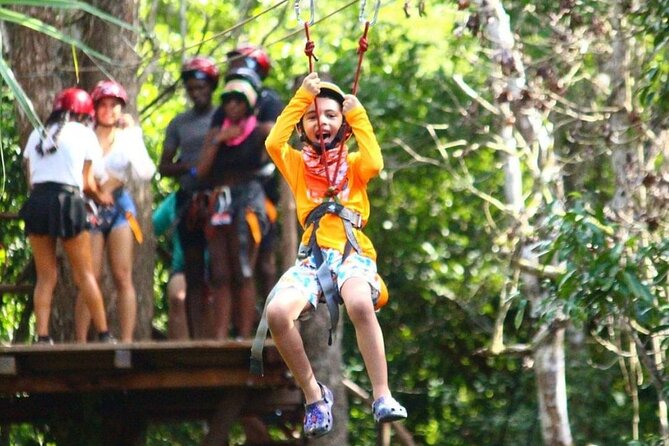 Cancun Off-road: ATVs trip, Ziplines, Cenote swim & Tasty Snacks - Cooling off in a clear Yucatan cenote