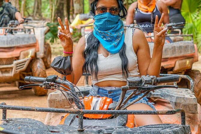 Cancun Wild Day: Zip Lines + ATVs + Cenote + Lunch - The ATV ride through the jungle