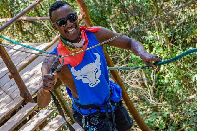 Cancun Wild Day: Zip Lines + ATVs + Cenote + Lunch - Zip lines and suspension bridges