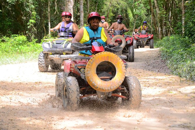 Cancun Wild Day: Zip Lines + ATVs + Cenote + Lunch - Cooling off in the cenote
