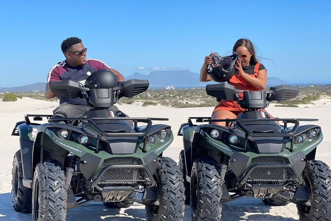 Cape Town Quad Bike and Free Sandboarding - Getting started on the quad bikes